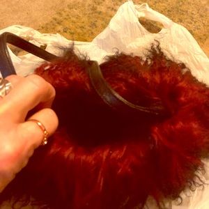 Vintage Jeanne Lottie sheep skin purse